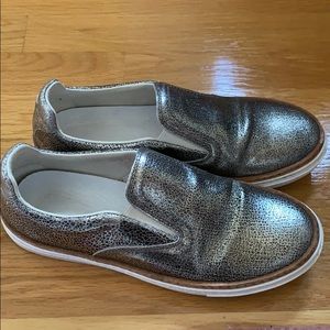 Maison Margiela silver shimmer flats